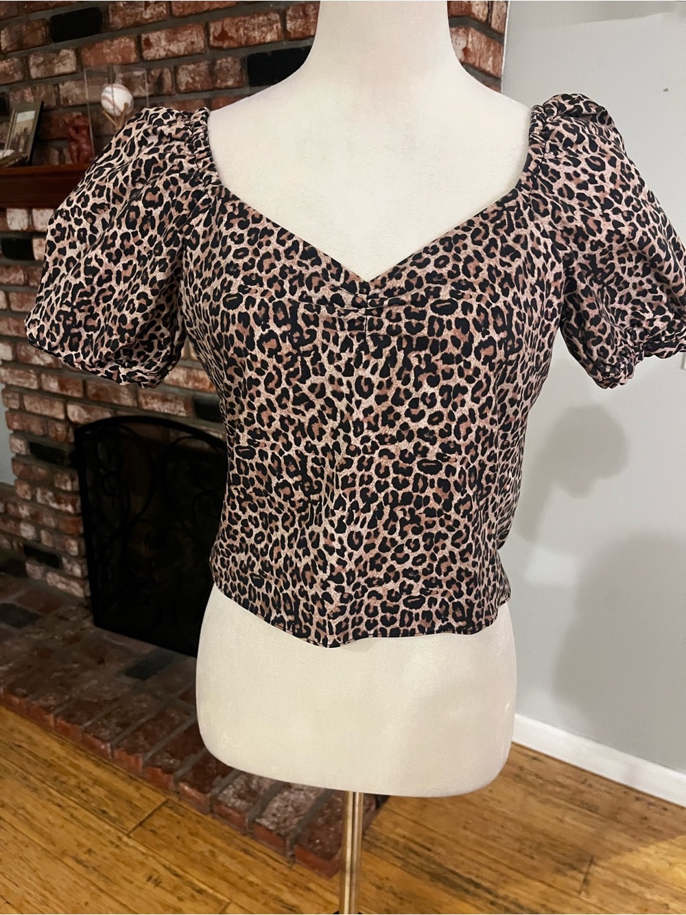 $398 Marissa Webb Diane Canvas Print Top